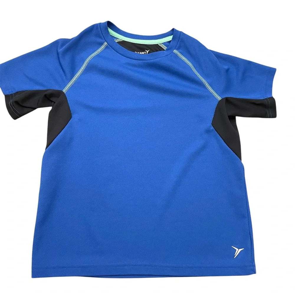 Old Navy Go Dry Boys Blue Shirt